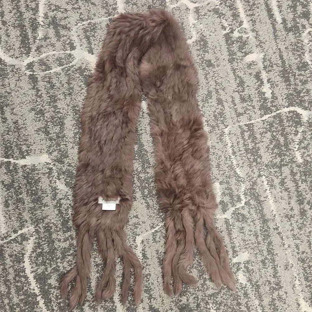 Platania Rabbit Fur Scarf